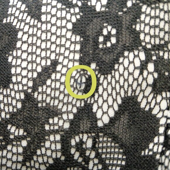 Chaps Brand sleeveless White & Black lacy A-line dress size 8 - Picture 6 of 9